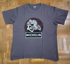 UNIQLO MICHELIN バイカーキャラクター Tシャツ XL グレー