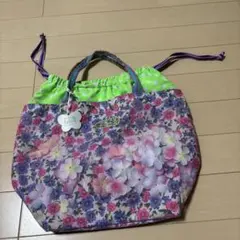 タイムセール☆fäfä フェフェ 花柄 チュール トートバッグのサムネイル