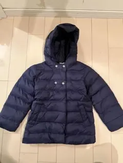 110cmPETIT BATEAU ネイビー ダウンコート5ans
