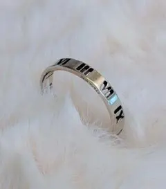 TIFFANY シルバー 刻印入り アトラスリング　2003 希少２０号　美品 TIFFANY&Co.（ティファニー） アトラス・2003年/ワイドリング・指輪