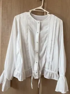 KBF ホワイトボタンシャツ ワンサイズ