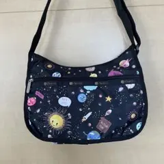 ❤️極美品❤️レスポートサック　SPACE TALK 宇宙柄ブラック系マルチ