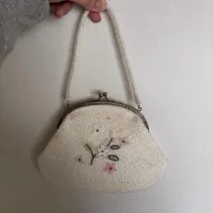【即購入可☆】和風用花柄刺繍ビーズクラッチバッグ