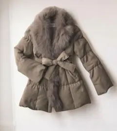 ファー付き ダウンジャケット