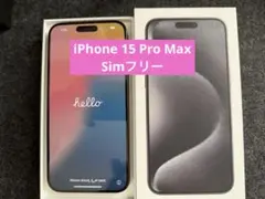Apple iPhone 15 Pro Max 256GB ブラック