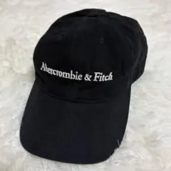 Abercrombie & Fitch 帽子 キャップ ロゴ 刺繍 ブラック