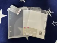 ダイソー 6リングファイル A5グレー＆クリアポケット 2L判写真サイズ