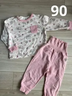 ベビーパジャマ　長袖　90 女の子　パウパトロール　スカイ