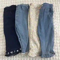 petit main等 7分丈レギンス4枚セット 90cm
