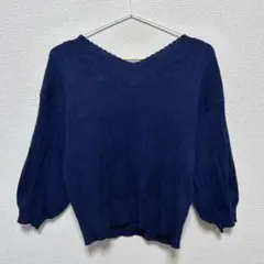 majestic legon ネイビーニット Mサイズ