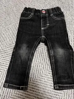 EDWIN ブラックデニムパンツ 80