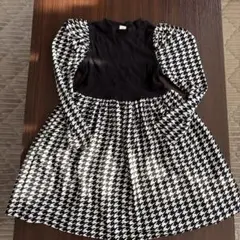 SHEIN ハウンドトゥース ワンピース 6Y