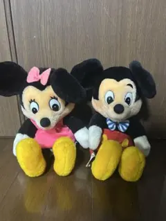 ミッキー　ミニー　80s 人形　ぬいぐるみ　サンアンドスター