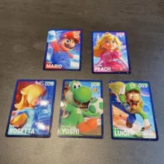 スーパーマリオ キャラクターカード 5장 세트