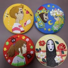 アニメ ジブリ 刺繍 ブローチ 缶バッジ 1BOX 未開封 ジブリ - スタジオジブリ 千と千尋の神隠し 刺繍ブローチ