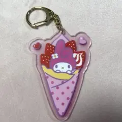 マイメロディ クレープ キーホルダー　サンリオ