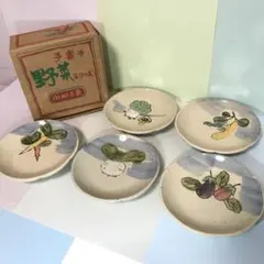 新品！未使用 手書き野菜シリーズ和小皿5枚組のサムネイル