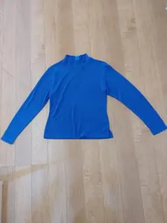 社交ダンス　ウェア　トップス　ロイヤルブルー　石付き　フリーサイズ