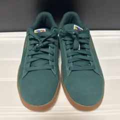 PUMA スエード スニーカー グリーン27センチ