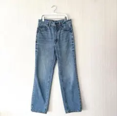 GU ハイウエストストレートジーンズ S