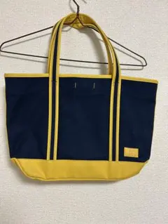 T*ウ様 吉田カバン ポーターガール イエロー ネイビー 大きめ トート