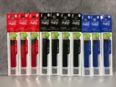 ☆フリクション 替芯 各３本入り１０袋セット(黒４ 赤３ 青３) 0.5mm☆