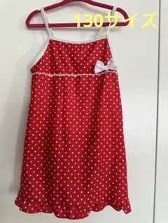 130サイズ 水玉模様 ワンピース水着