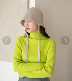 ♥️新品♥️LOWRYS FARM　紐付きバケットハットのサムネイル