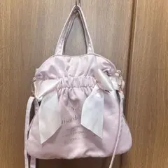 未使用】Pomponette ポンポネット ショルダーバッグ ピンク スエード 
