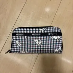 LeSportsac ディズニー チェック柄長財布