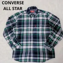 converse 長袖シャツ　チェック柄　 メンズ　グリーン　Mサイズのサムネイル