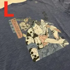 新品　ユニクロ　浮世絵ボストン美術館　歌川国芳　UT Lサイズ ブルー