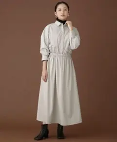 ナノユニバース シャツワンピース　38