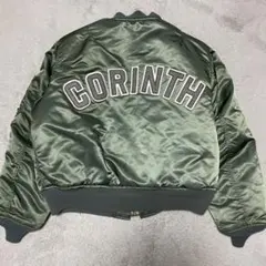《希少》CORINTH MA-1 フライトジャケット L サイズ　ビックロゴ
