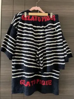 新品☆ジェラートピケ☆メンズ☆ボーダー☆セットアップ☆ルームウェア