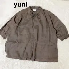 美品 INED リネン100% 長袖シャツ 大きいサイズ 15号 オーバーサイズ 