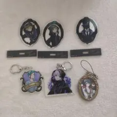 ツイステッドワンダーランドアクリルキーホルダー、アクリルスタンド6個 まとめ売り