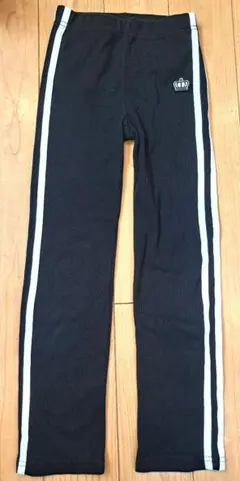ベビードール　黒 サイドストライプ フィットパンツ
