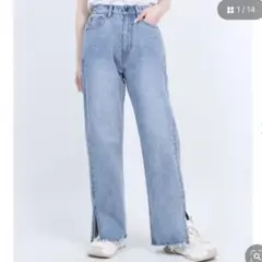 PUNYUS スリットデニムパンツのサムネイル