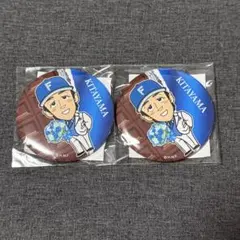 ファイターズガチャ 山縣秀 缶バッジ - メルカリ