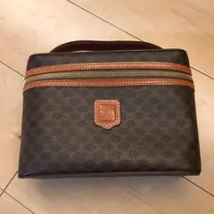 Vintage CELINE/セリーヌ マカダム柄 バニティ　ポーチ