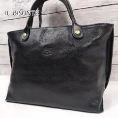 まふ イルビゾンテ ビジネスバッグ ブラック レザー A4 PC エンボス まふ様専用 イルビゾンテ ビジネスバッグ ブラック レザー A4 PC