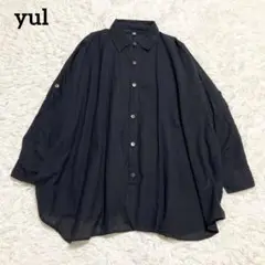 【新品】yul ネパールコットンドルマンスリーブシャツ ハオリ　ユニセックス　黒