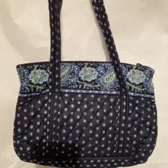 Vera Bradley ネイビー 花柄 ショルダーバッグ 約29cm×21cm