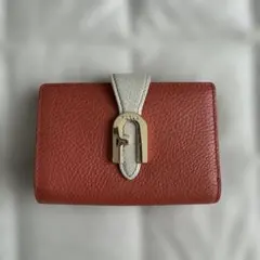 FURLA 二つ折り財布 バイカラー レザー