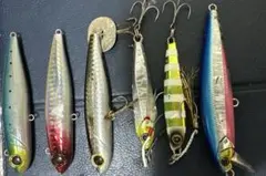 シーバス釣り引退セット ミノー プラグ 5点セット - メルカリ