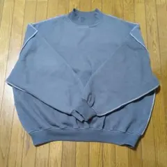 LOWSLOW グレー ハイネック トレーナー 裏起毛 XL