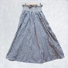 【美品】ザラウーマン ZARA WOMANミモレ丈スカート チェック柄6202