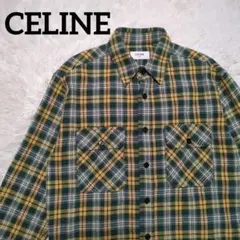 CELINE（セリーヌ）チェック シャツ ルーズフィット メンズ 40 - メルカリ
