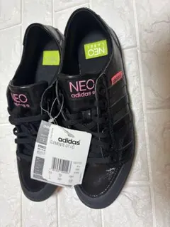 新品タグ付きadidasNEOレディーススニーカー 24.0cmブラック×ピンクのサムネイル